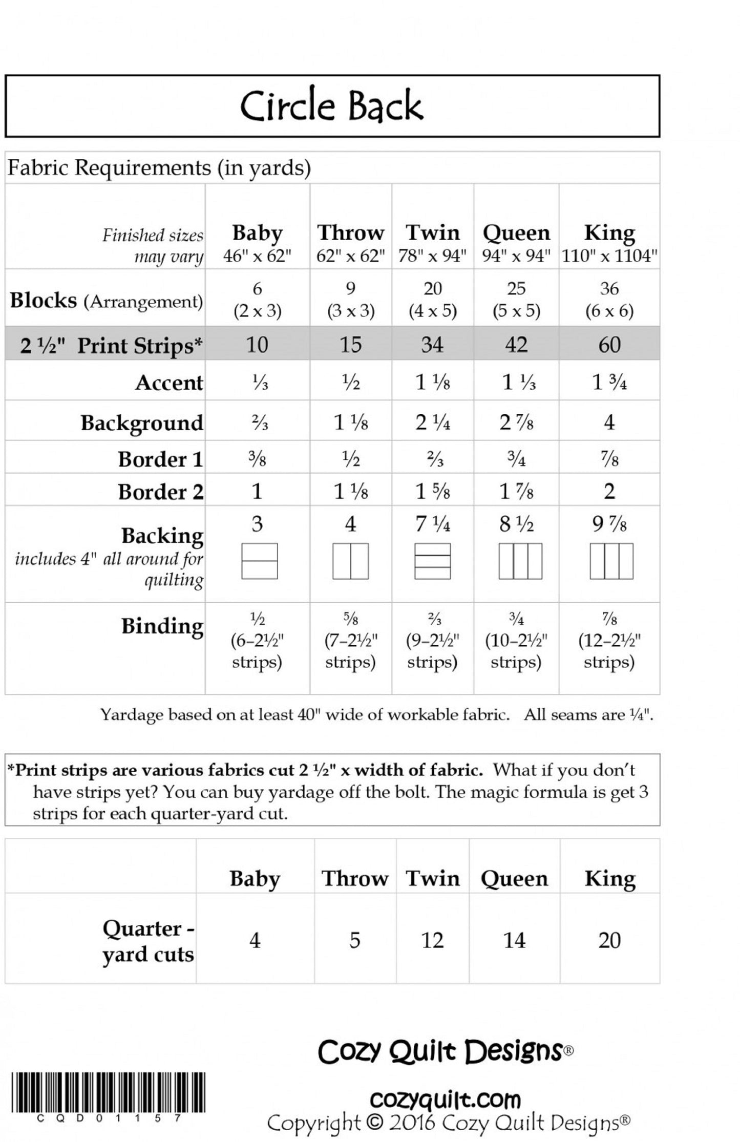 Circle Back Quilt Pattern by Cozy Quilt Designs