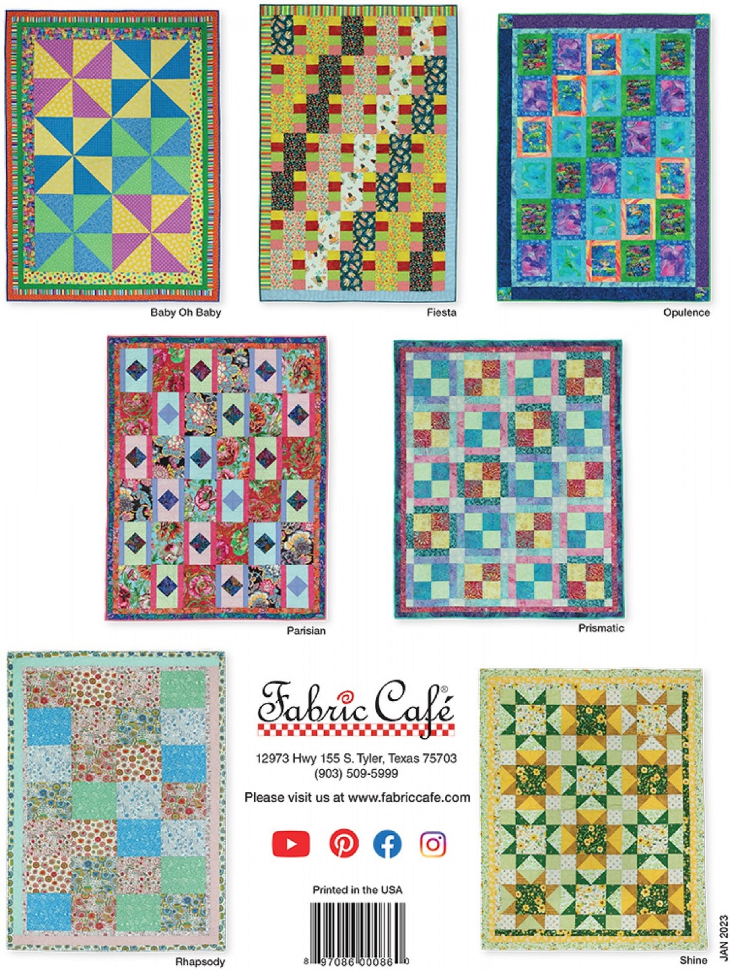 Project Book "Fat Quarter Quilt Treats" by Fabric Café