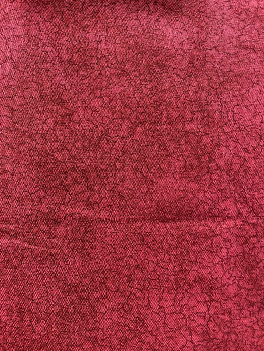 Burgundy Crackle Print by Northcott Fabrics-1 yard-9 inches