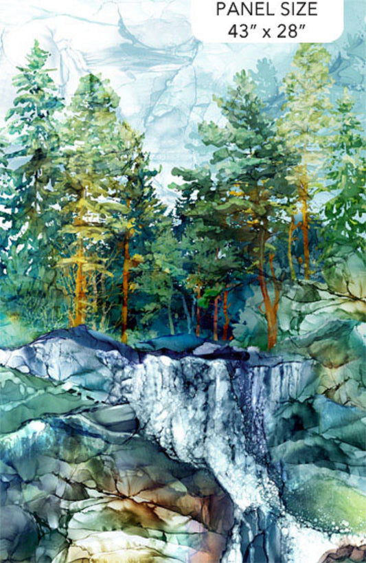 Cedarcrest Falls Panel by Northcott Fabrics