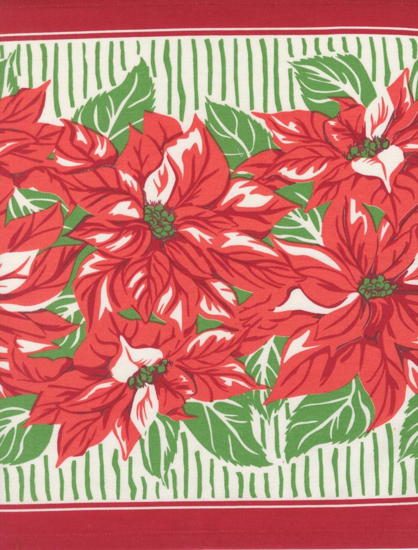 Toweling-Classic Retro Poinsettia-Moda Fabrics-BTY-16 Inches Wide