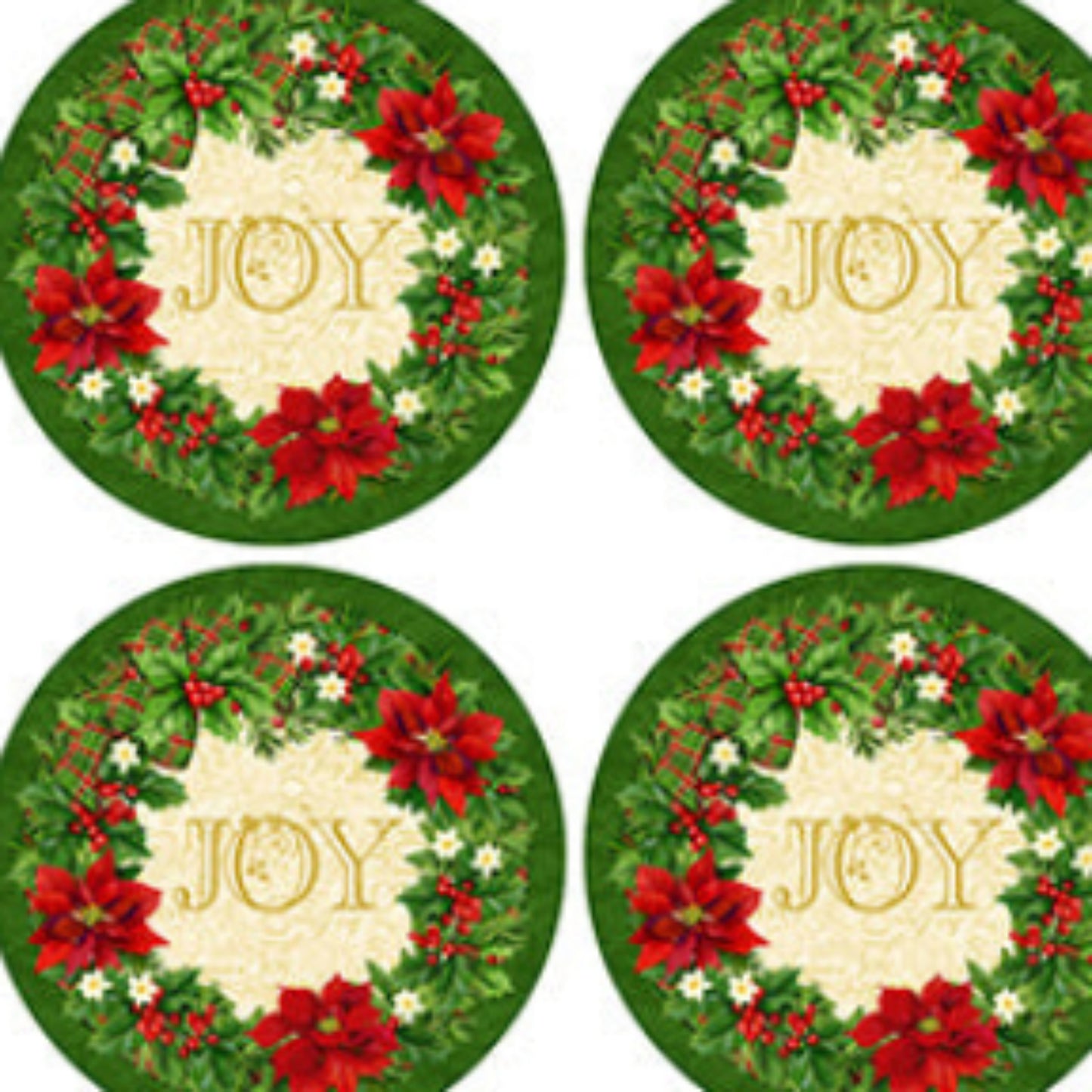 Deck the Halls Placemat Panel-Northcott Fabrics-4 Placemats Per Panel-Canvas Fabric