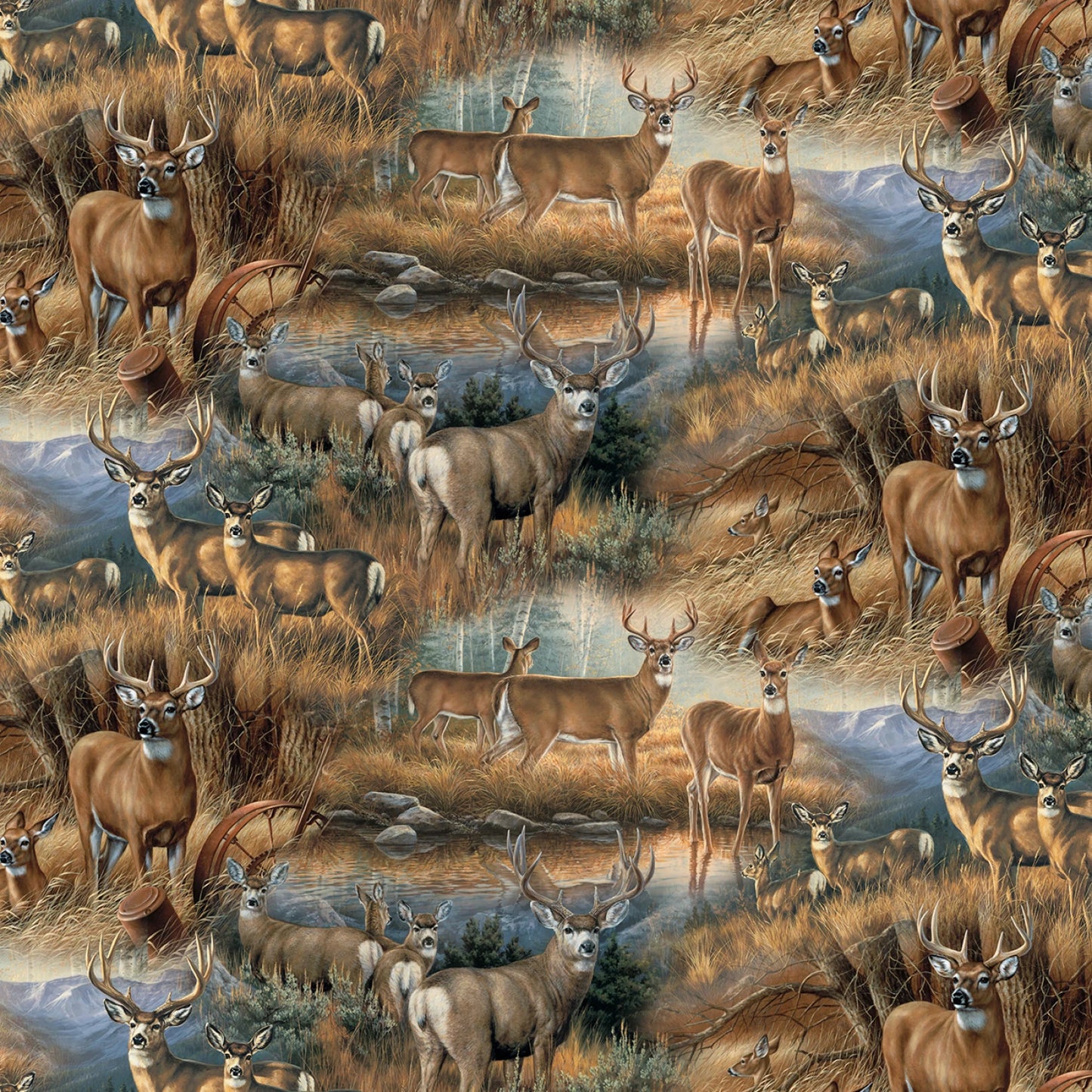 Deer Glance-David Textiles-BTY