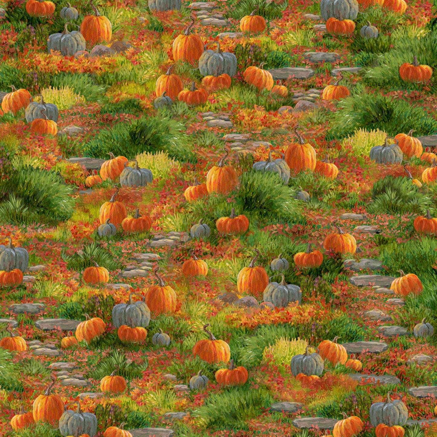 Fireside Serenity Pumpkin Allover-BTY-P&B Textiles