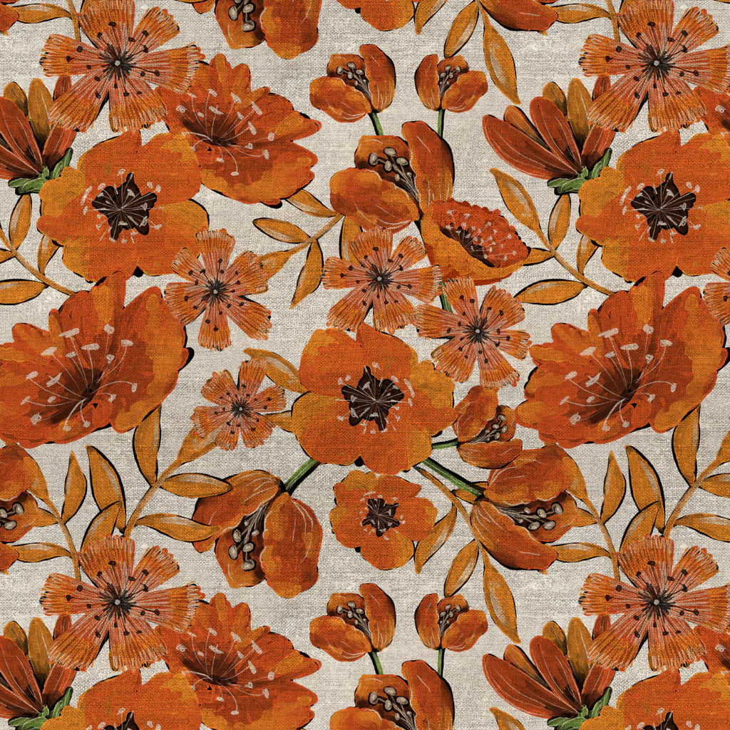 Graveside Flowers-Camelot Fabrics-By the Yard
