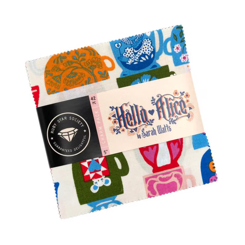 Hello Alice Charm Park-Moda Fabrics-42-5" Squares