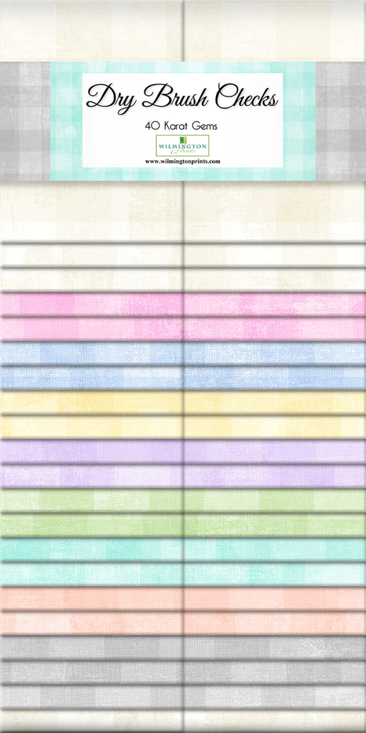 Jelly Roll-Dry Brush-Checks-Wilmington Prints-40 Strips