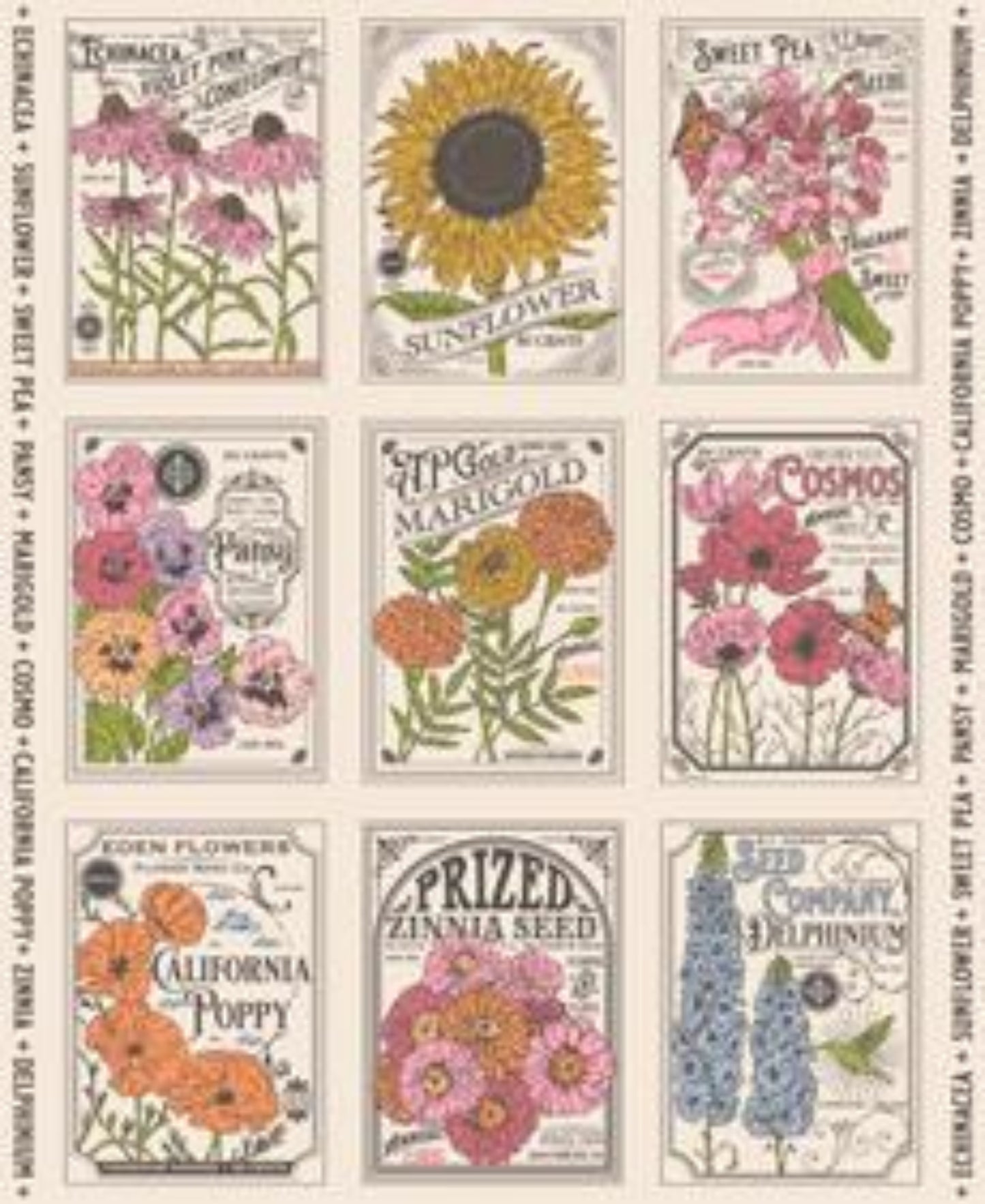 My Secret Garden Panel-1 Yard Panel - Moda Fabrics