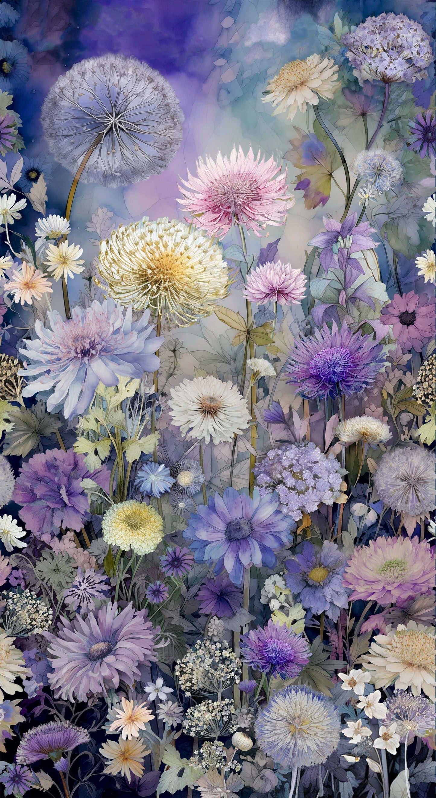 Mystic Meadow Floral Panel-Timeless Treasures