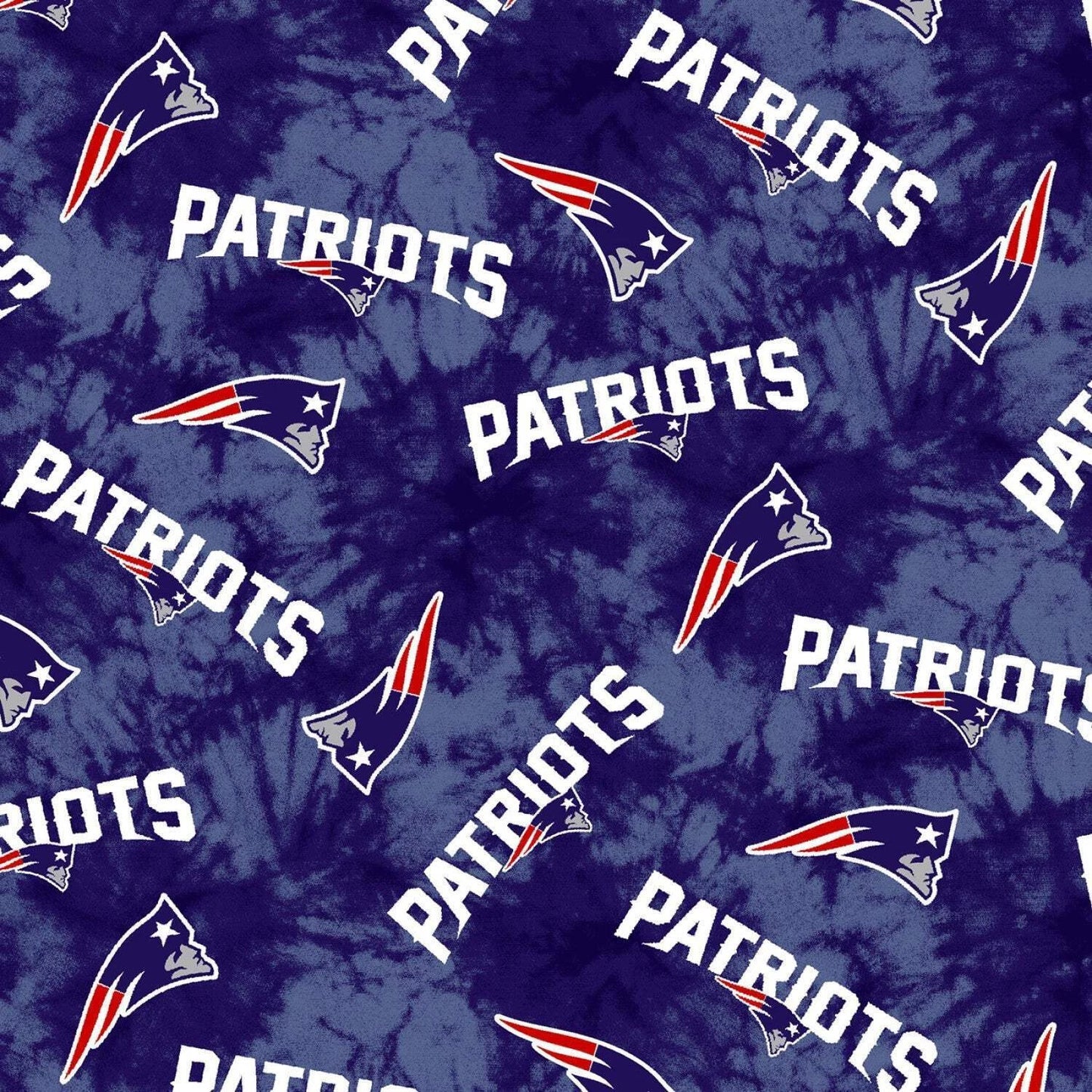 NFL Patriots Flannel Fabric BTY–Team Print for Crafts & Sewing