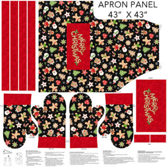Sugar Coated-Adult Apron Panel-Northcott Fabrics