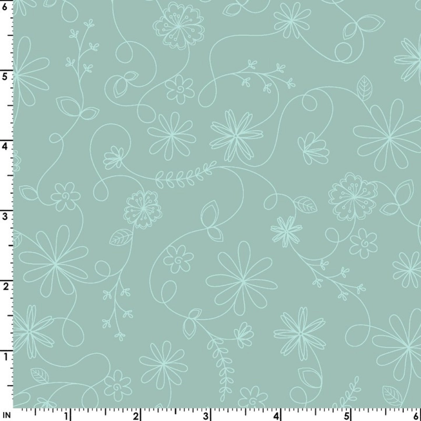 Vintage Floral-Lt. Green-Maywood Studios-BTY