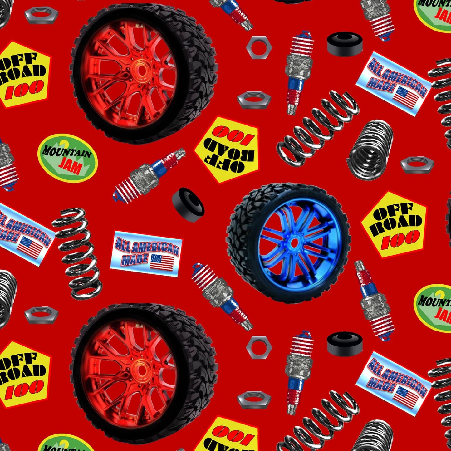 American Truckers-Truck Parts Tossed-Henry Glass-BTY