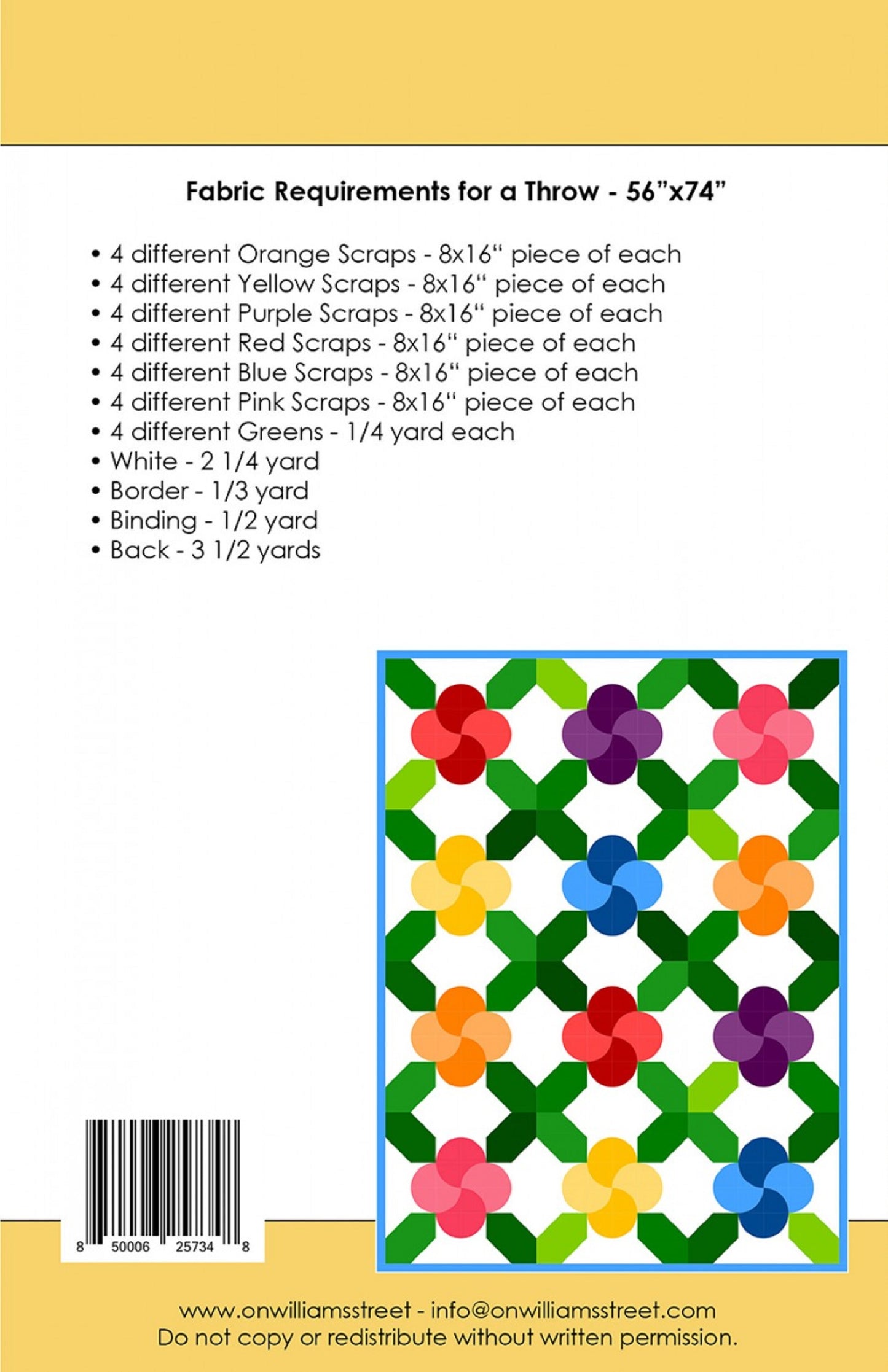 Citrus Grove Quilt Pattern by On Williams Street