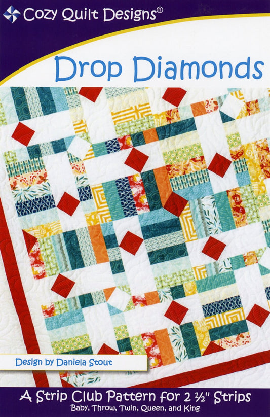 Drop Diamonds-Cozy Quilt Designs-Jelly Roll Friendly