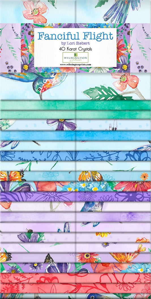 Fanciful Flight Jelly Roll-Wilmington Prints-40-2-1/2 inch Strips