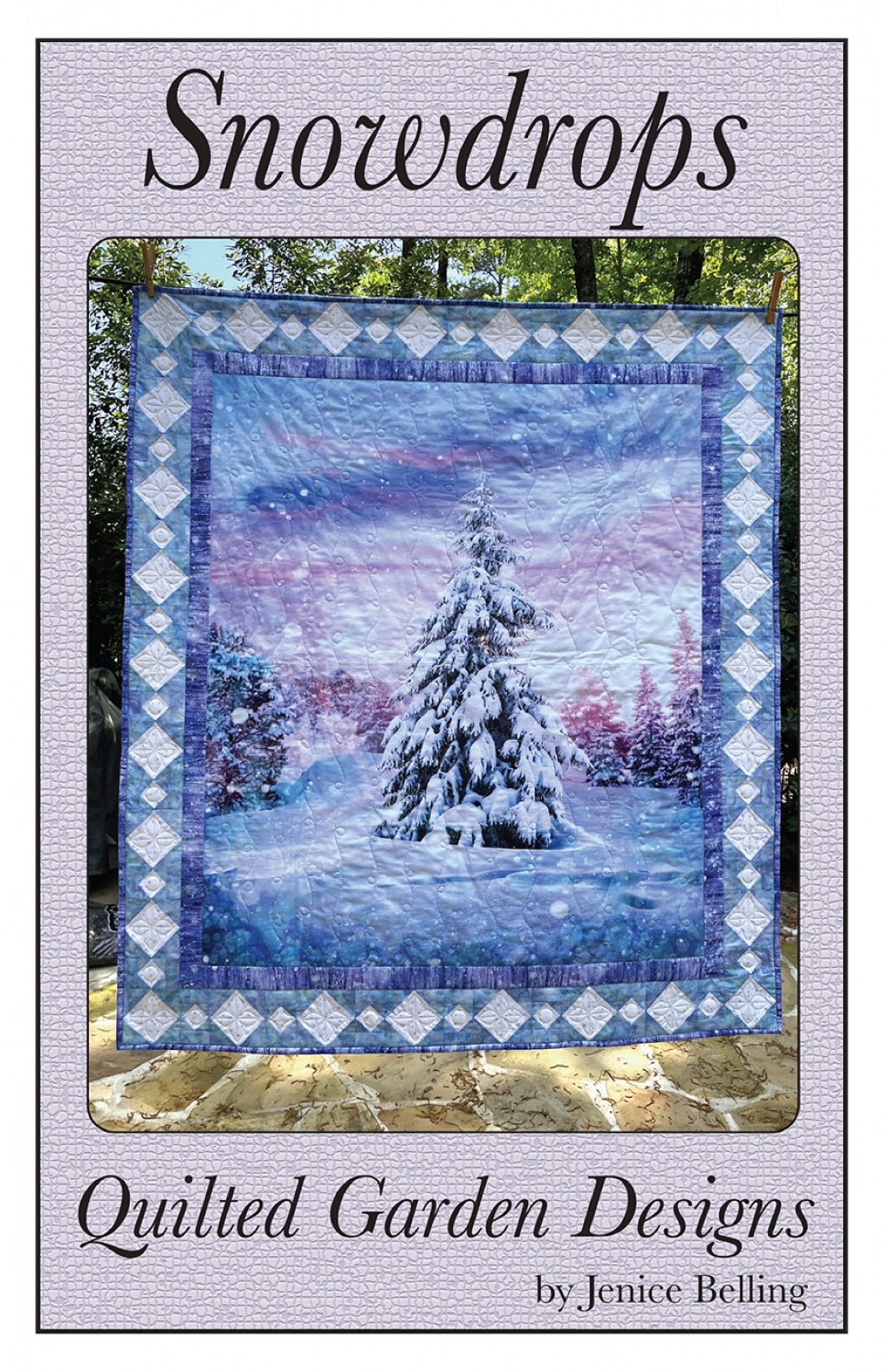 Snowdrops Quilt Pattern by Quilted Garden DEsigns