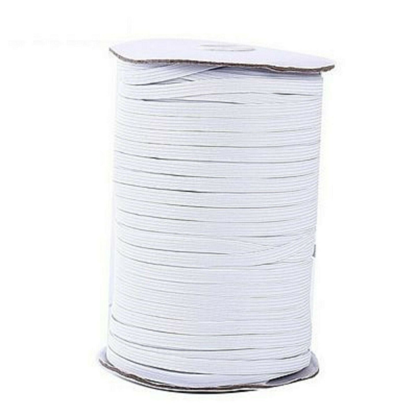 Elastic-White Braided-1/4"-BTY