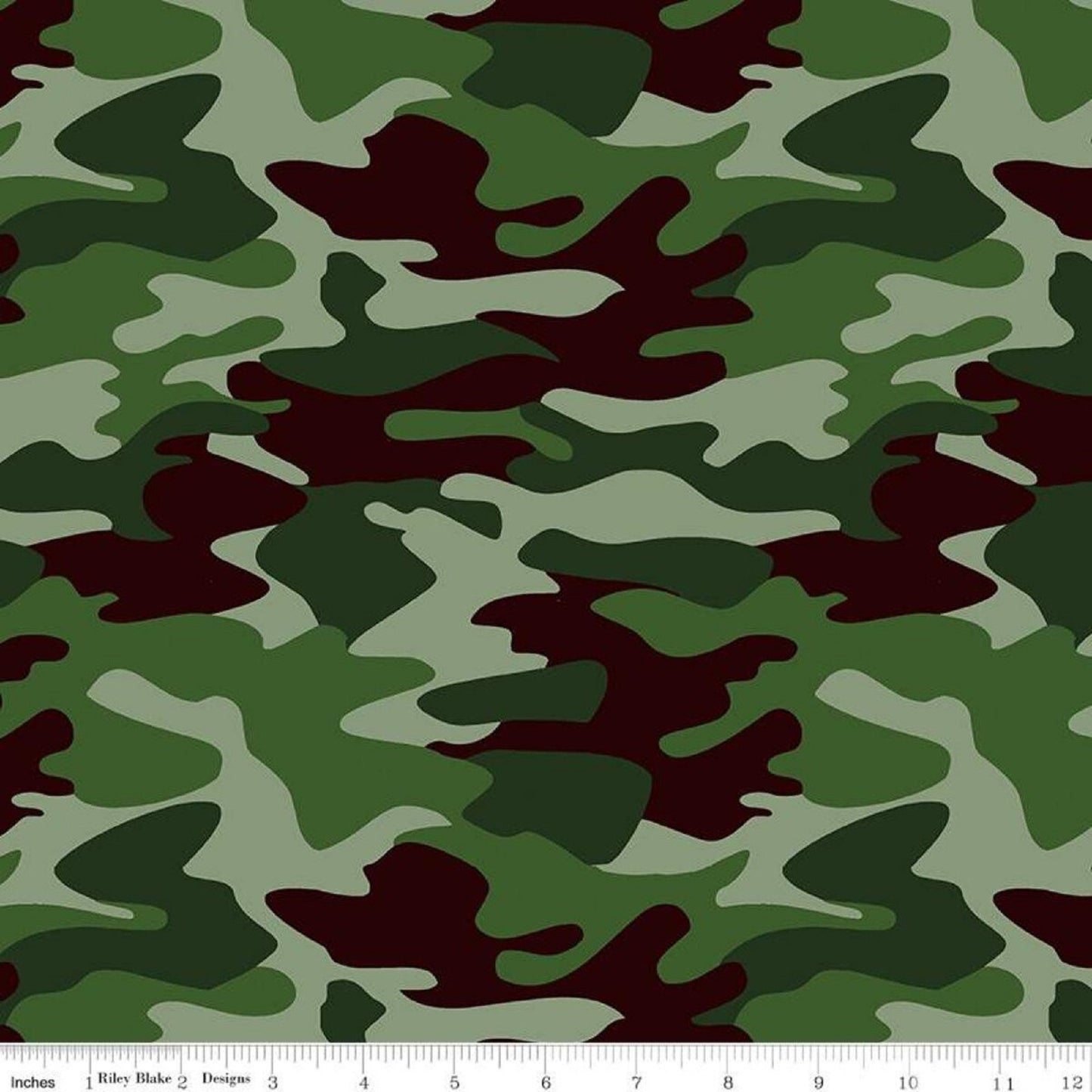 Nobody Fights Alone "Olive Camouflage"-Riley Blake-Fat Quarter