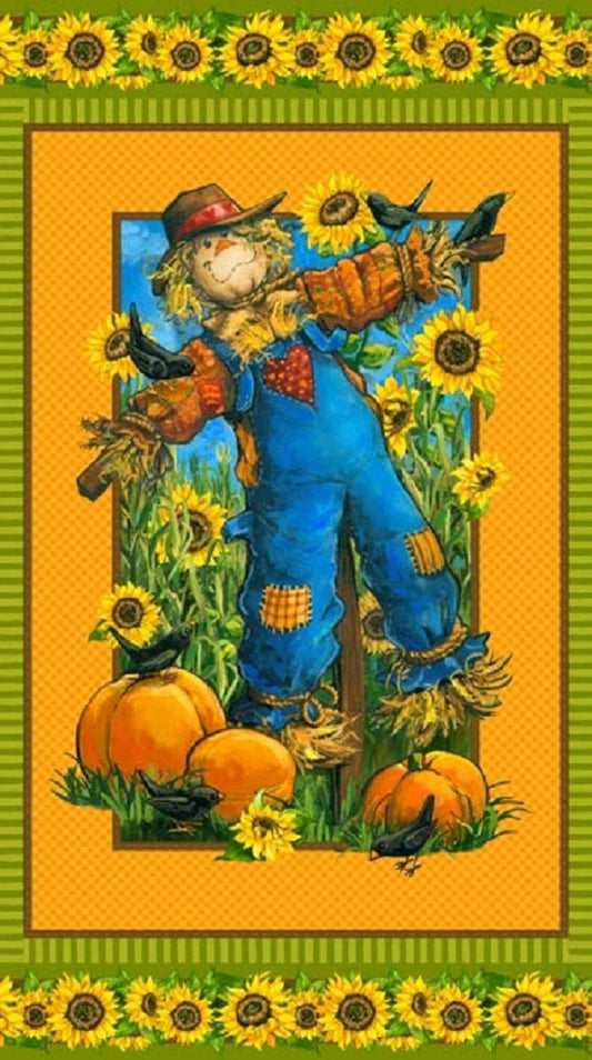 Sunny Daze "Scarecrow" Panel by Northcott Fabrics