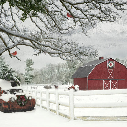 December Frosted Holidays Panel by Hoffman Fabrics