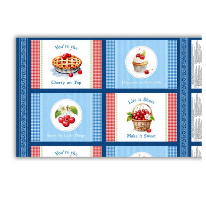 Sweet Cherry Placemat Panel by Wilmington Prints