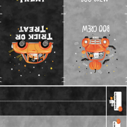 The Boo Crew Trick or Treat Bag Panel by Northcott