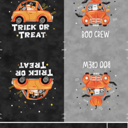 The Boo Crew Trick or Treat Bag Panel by Northcott