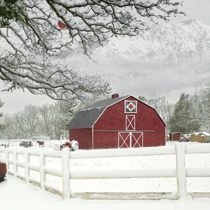 December Frosted Holidays Panel by Hoffman Fabrics