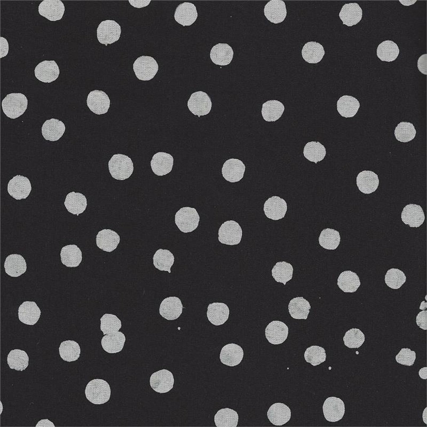 Batik Textiles-#5722-White Dots on Black-Fat Quarter