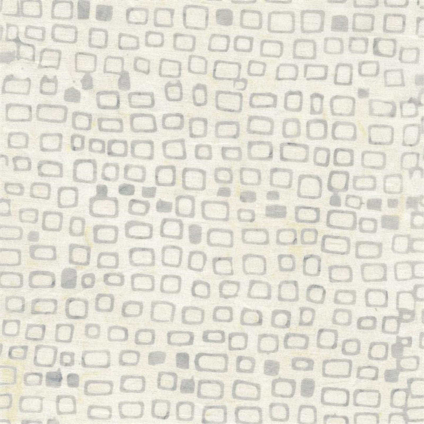 Batik Textiles-#5734-Gray Squares on Cream B/G-Fat Quarter