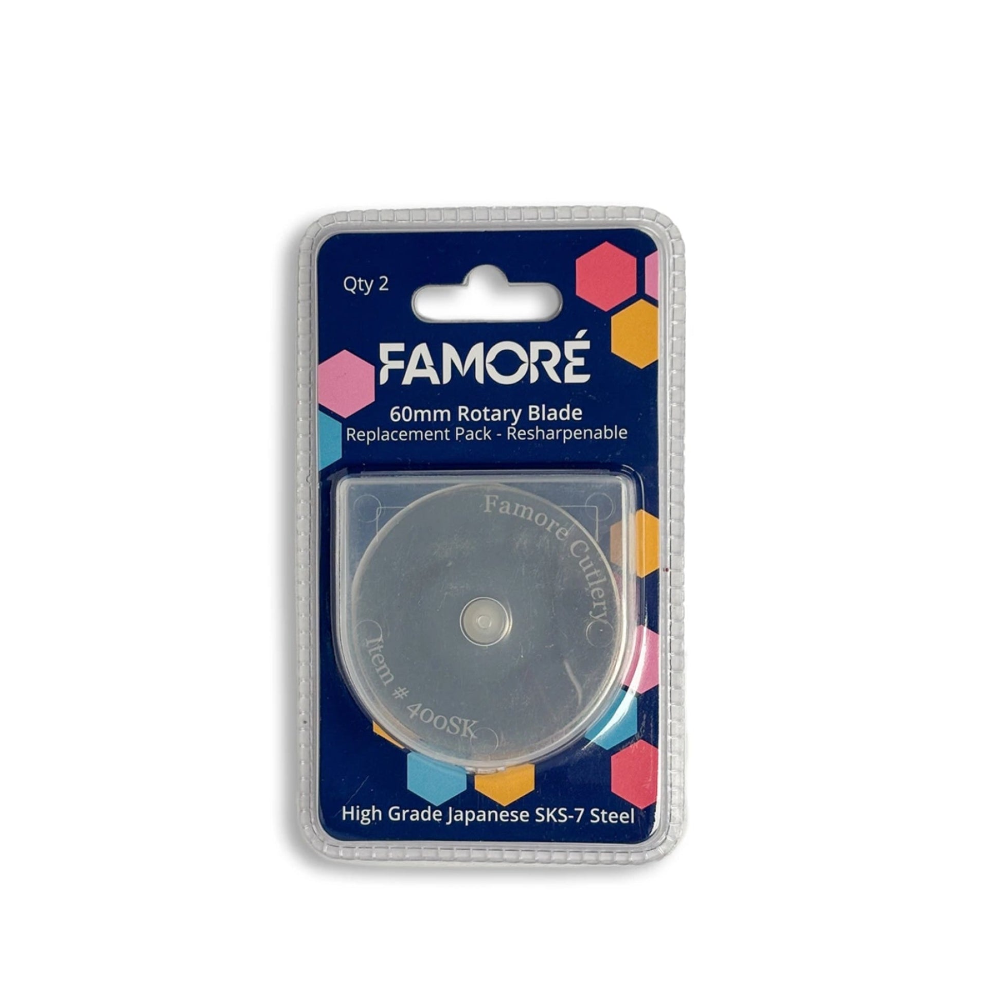 Famore 60 mm Replacement Blades-2 per package