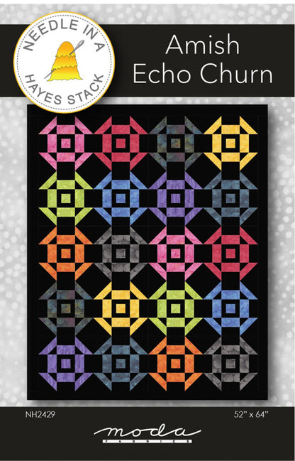 Amish Echo Churn Quilt Pattern by Needle in a Hayes Stack