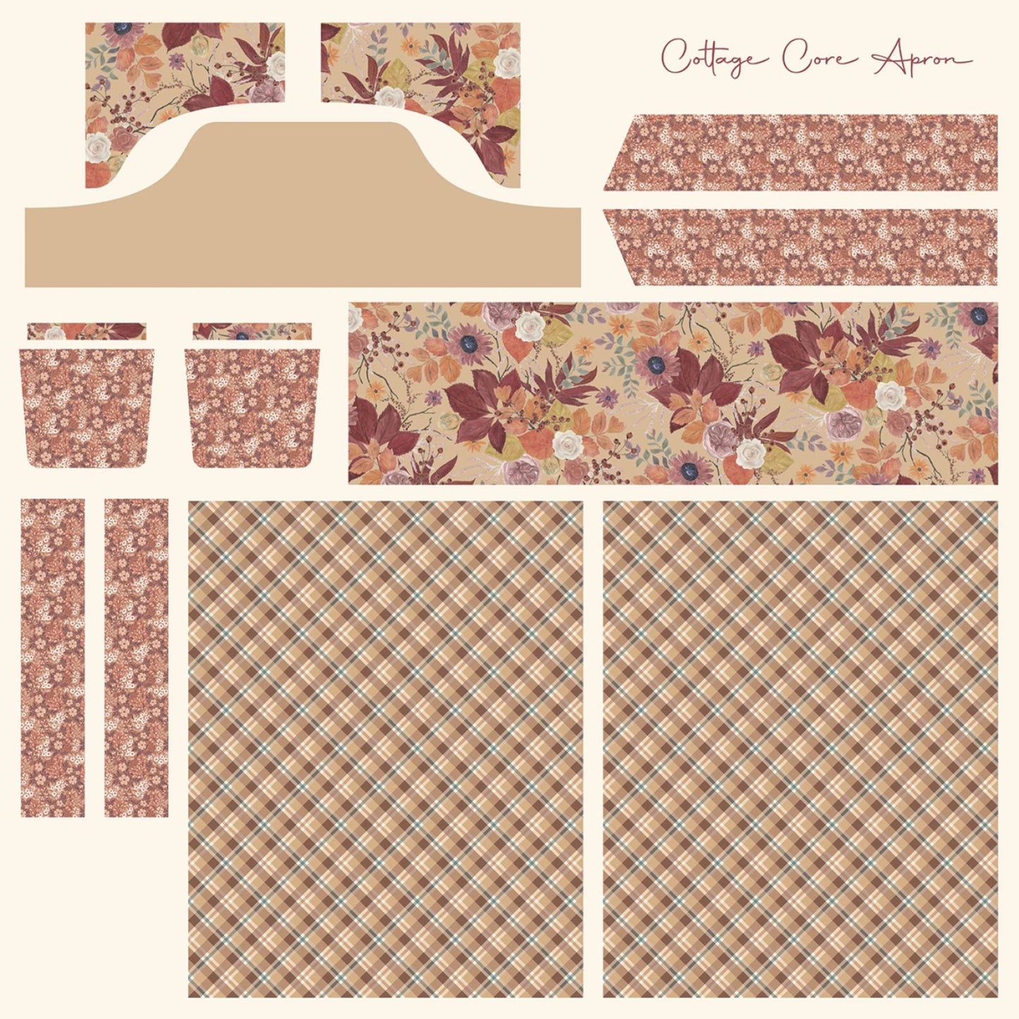 Evening on the Prairie Apron Panel-Riley Blake-Sienna-60" x 60"