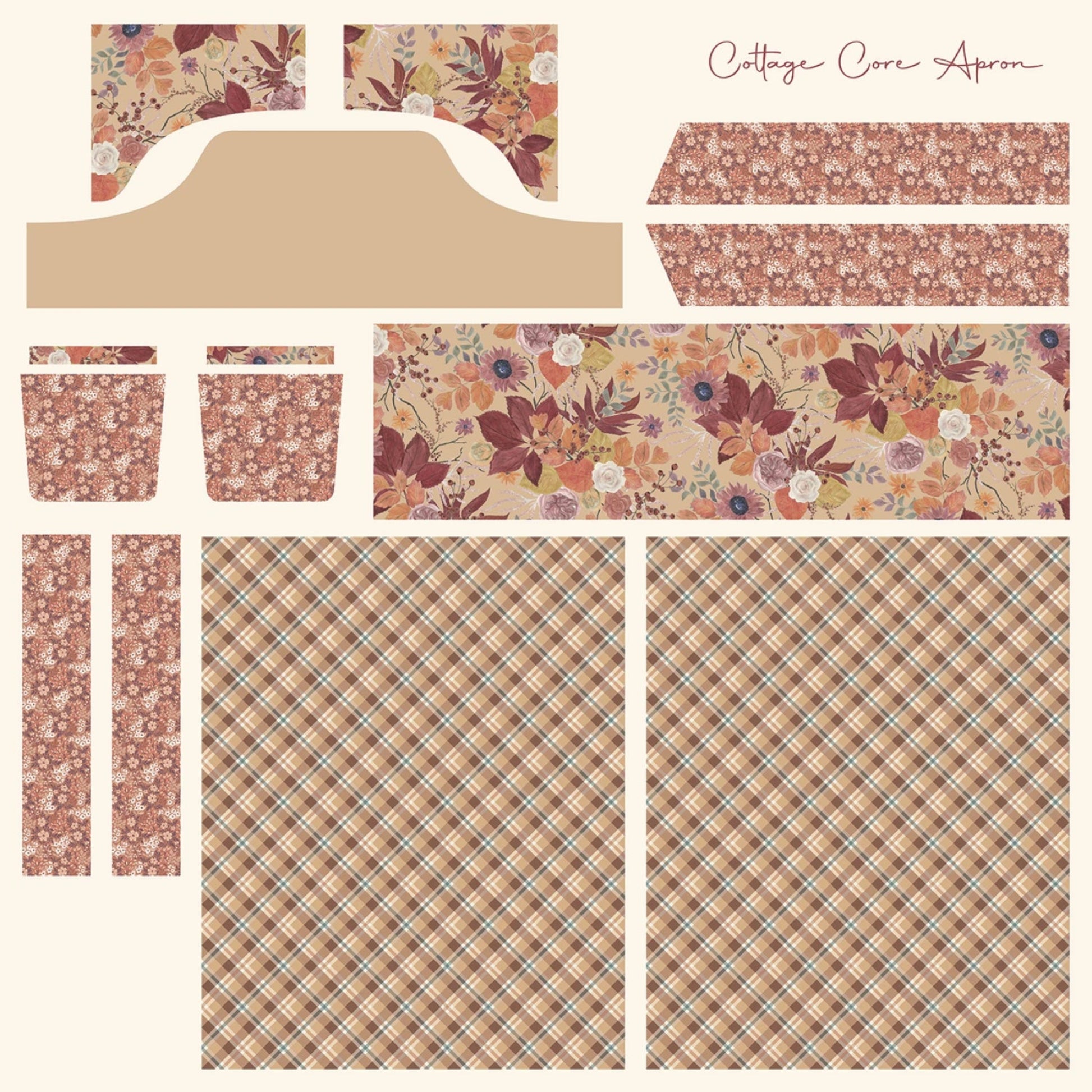 Evening on the Prairie Apron Panel-Riley Blake-Sienna-60" x 60"