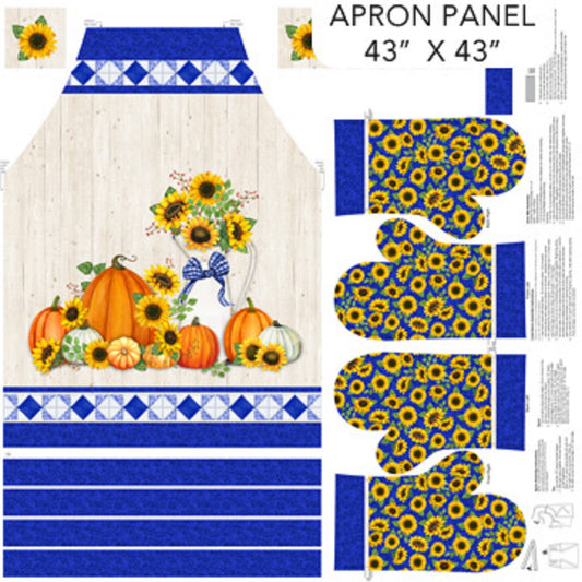 Autumn Gathering Apron Panel by Northcott Fabrics