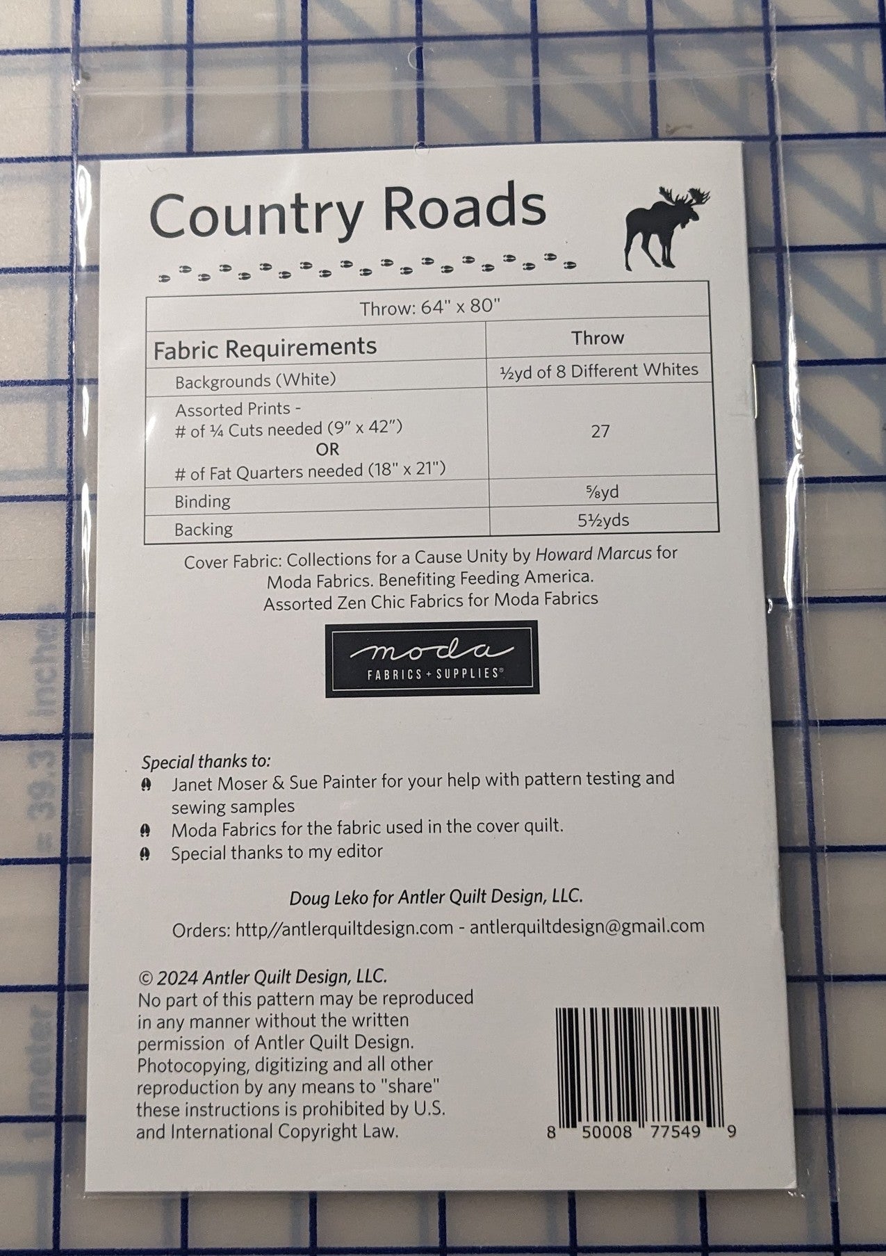 Country Roads Quilt Pattern-Antler Quilt Designs
