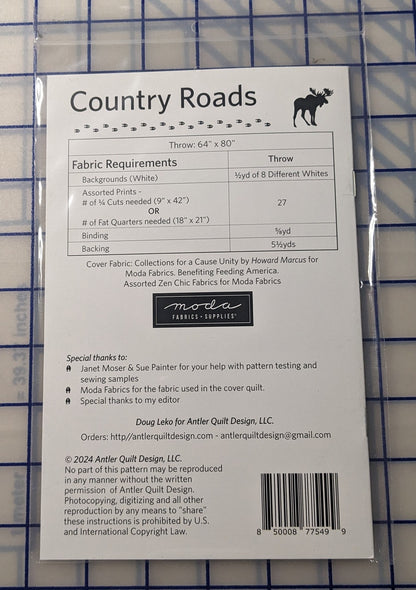 Country Roads Quilt Pattern-Antler Quilt Designs