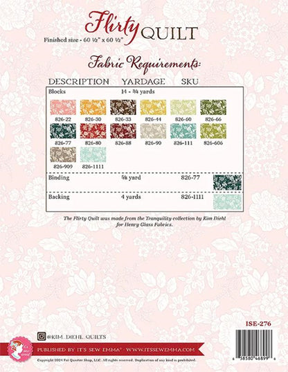 Flirty Quilt Pattern by Kim Diehl