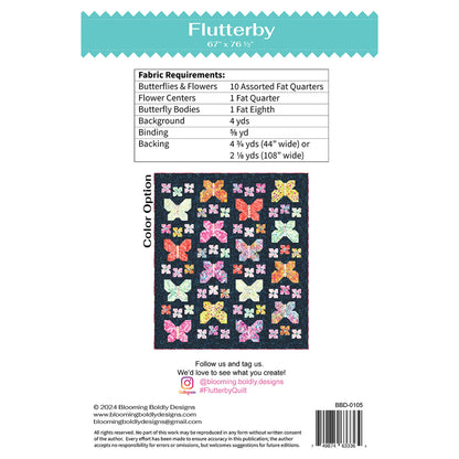 Flutterfly Quilt Pattern by Blooming Boldly Designs