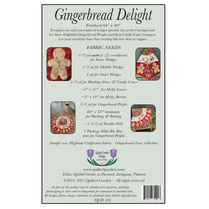 Gingerbread Delight Tree Skit Pattern by Quilted Garden Designs