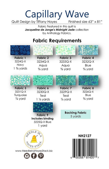 Capillary Wave Quilt Pattern by Needle In A Hayes Stack