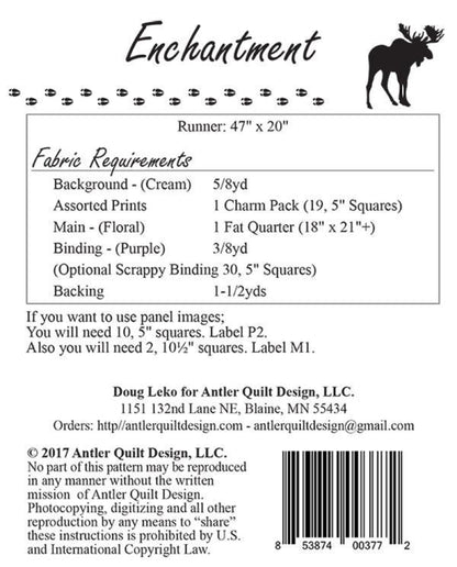 Enchantment Table Runner Pattern by Doug Leko for Antler Quilt Design