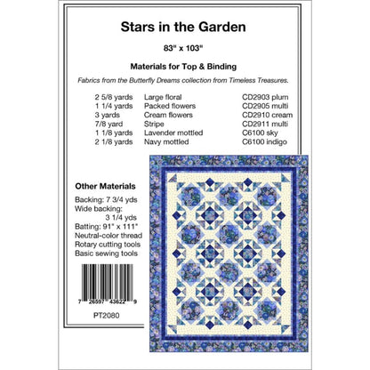 Stars In The Garden Quilt Pattern by Pine Tree Country Quilts