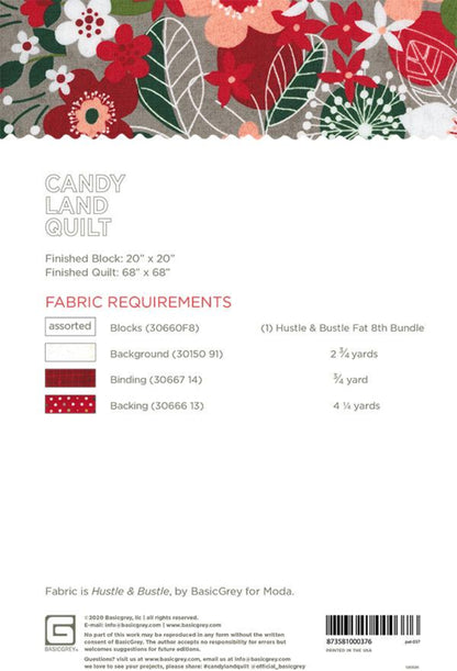 Candy Land Quilt Pattern by Basic Grey