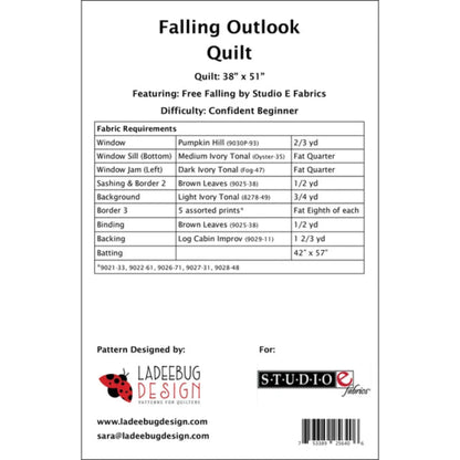 Falling Outlook Quilt Pattern by Ladeebug Designs