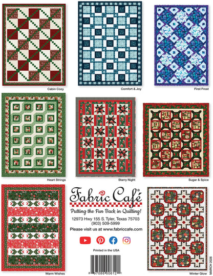 Holly Jolly 5-Yard Quilts-Fabric Cafe-8 Designs