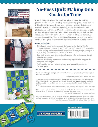 Project Book "Piece and Quilt as You Go" by Debi Schmitz Noriega