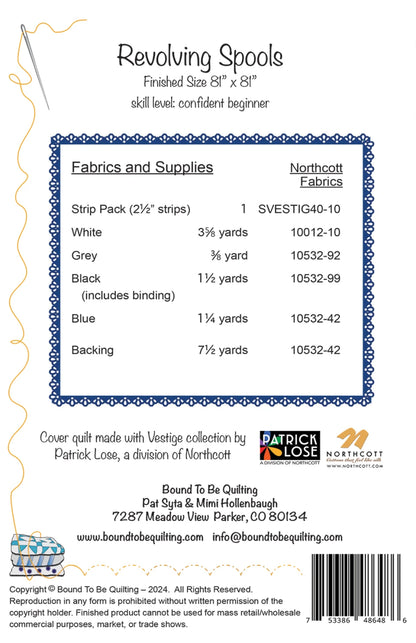Revolving Spools Quilt Pattern by Bound To Be Quilting