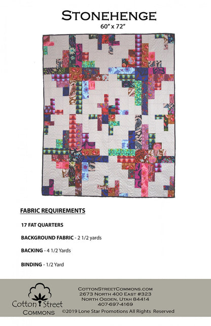 Stonehenge #215 Quilt Pattern by Cotton Street Commons